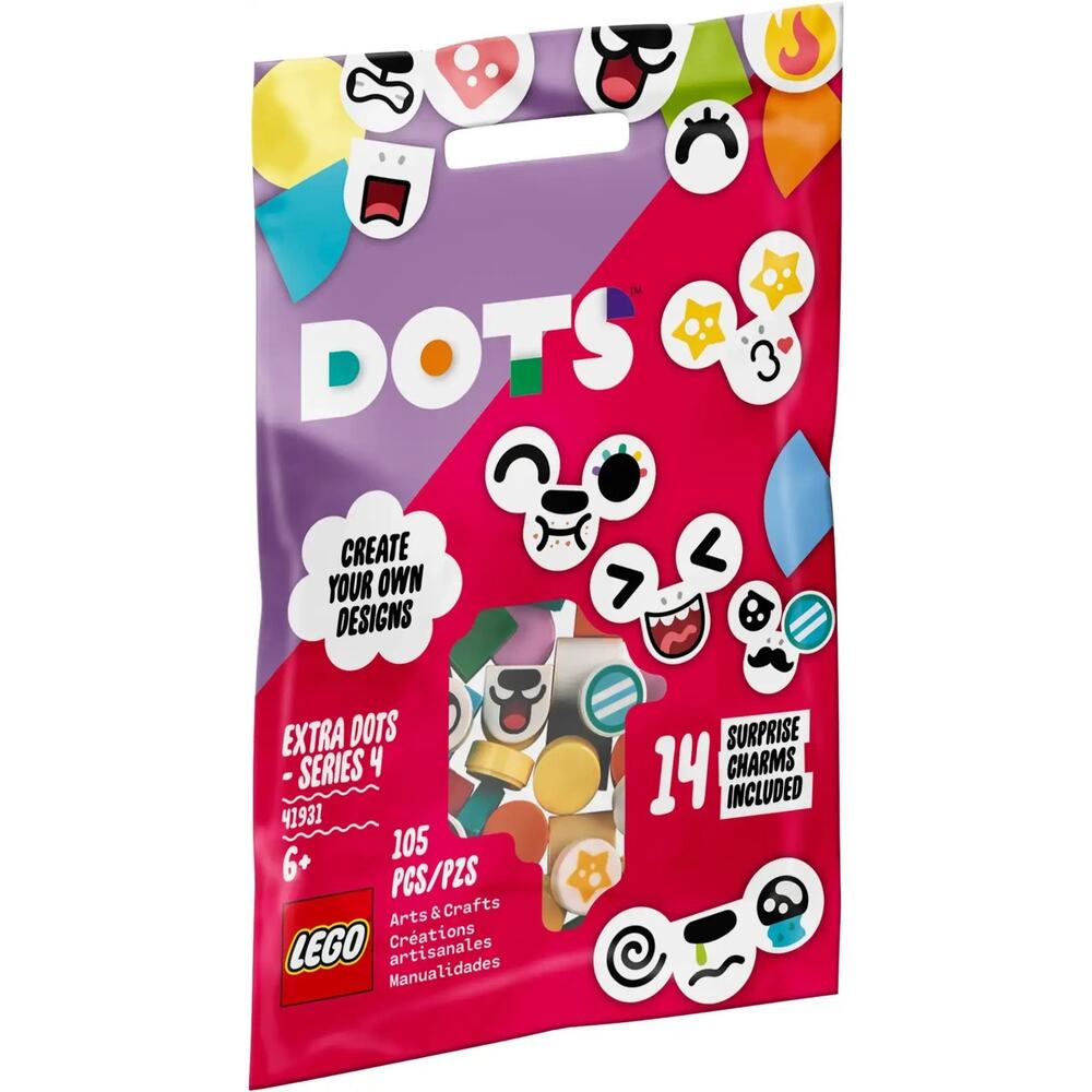 NEW LEGO DOTS Extra Dots 41931 Series 4 Includes 14 Surprise Charms RETIRED